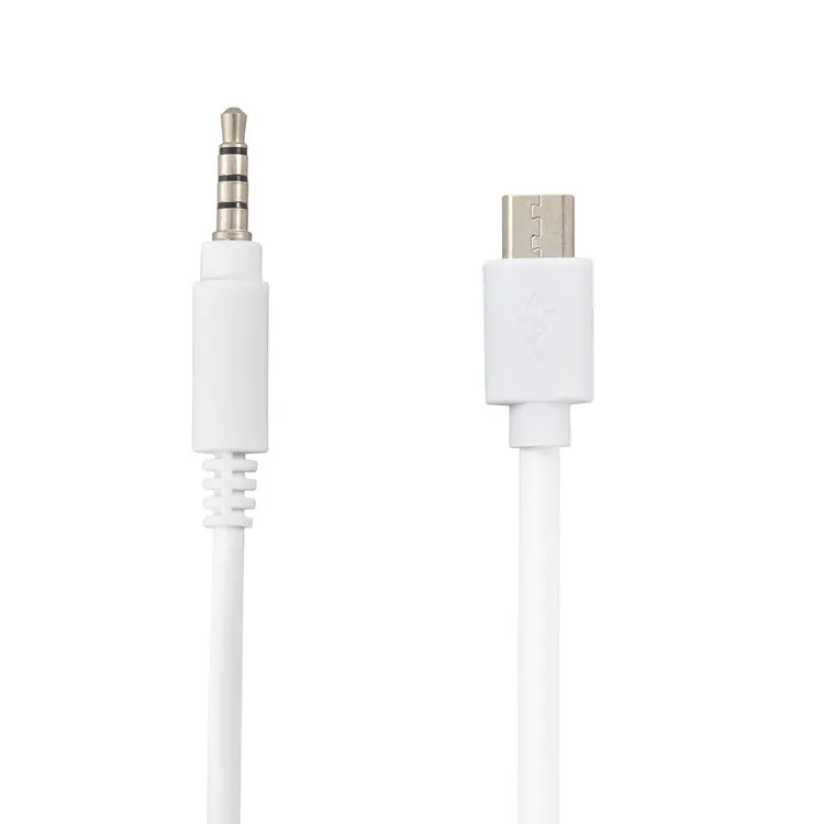 Micro-USB-zu-Buchse 3,5-mm-Audiokabelanschluss 3,5-Kopfhörerstecker Telefon-Audio-Adapterkabel für V8 Live-Mikrofon 0,8 m