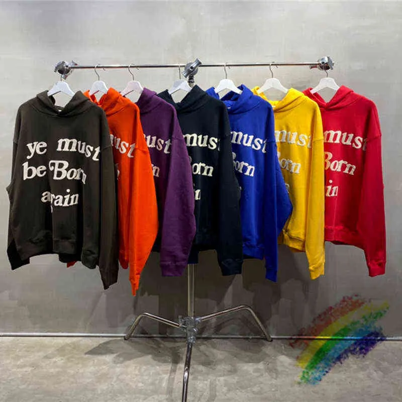 Youthful Pullover Hoodie: Comfortable Foam Letter Sweatshirt