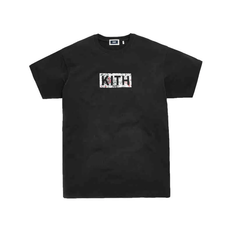 KITH NEW YORK LIMITED ROUNTE VOLTAR MANES CURTAS MENINAS DE VERÃO E MULHERES DESIGNAÇÕES SEMOS NICHOS TOPS AS LONE T-SHIRT T220728