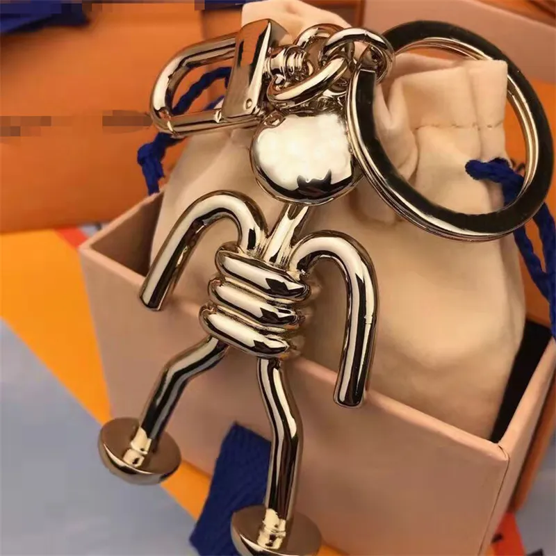 Designer Schlüsselanhänger Damen Herren Mode Schlüsselanhänger Luxus Gold Cartoon Auto Taschen Anhänger Zubehör 220507YB257U