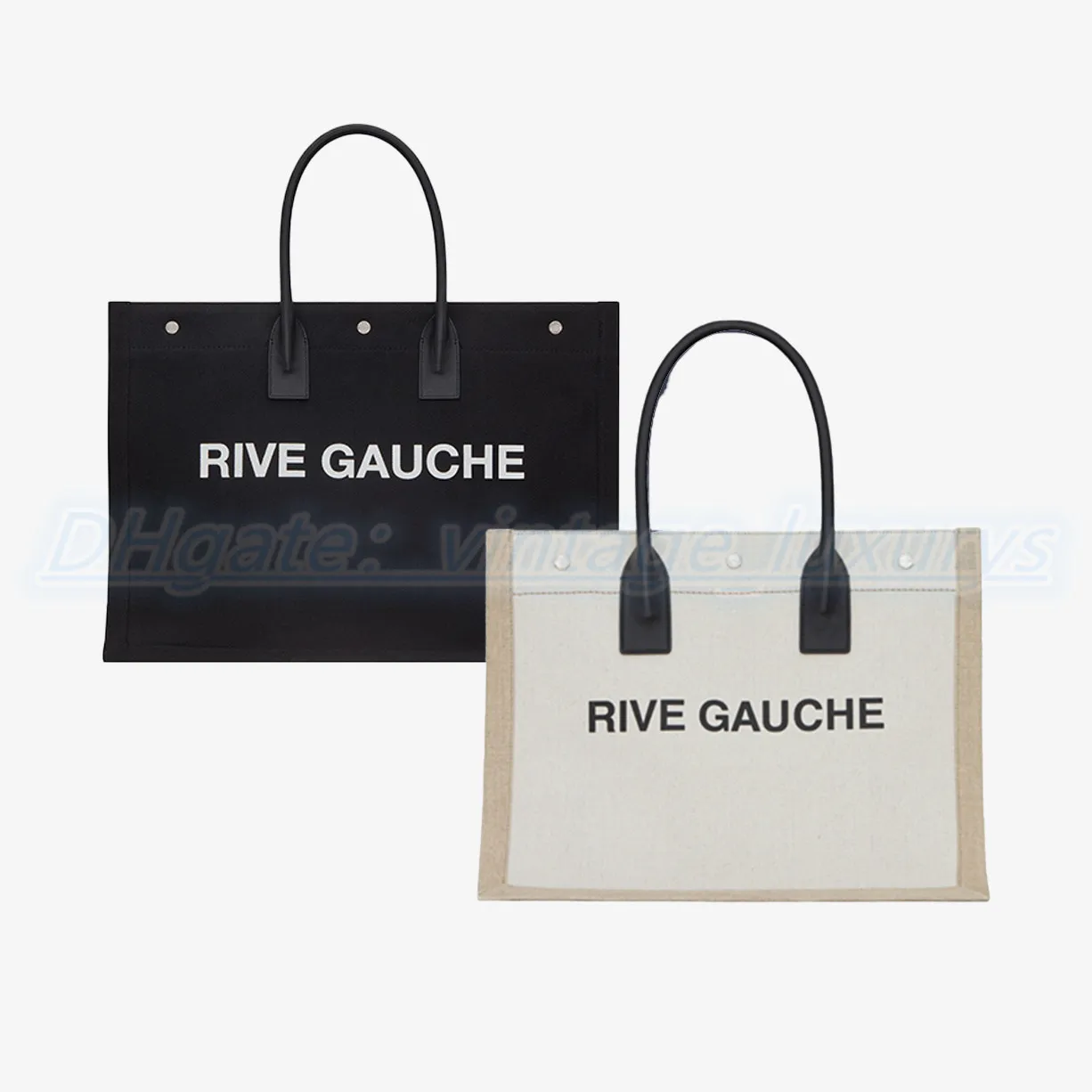 2022 새로운 스타일 럭셔리 디자이너 쇼핑 가방 여자 Rive Gauche 야외 여행 토트 핸드백 패션 리넨 대형 비치 가방 Crossbody 큰 어깨 망 지갑 지갑