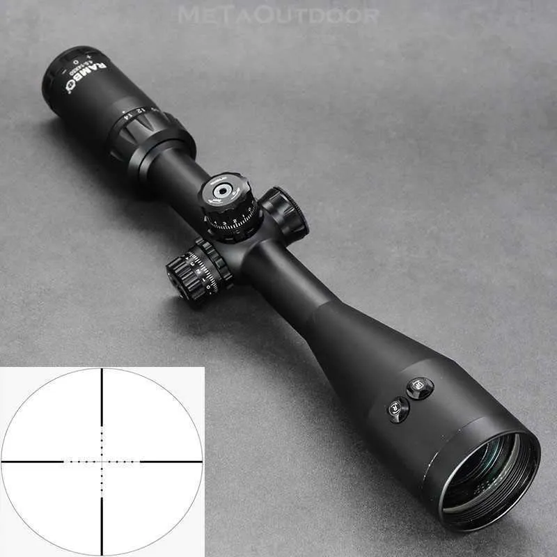 4,5-14x50 MIL Dot Rifle Optics Scope с красным лазерным прицелом 1-дюймовое кольцо трубки 1/4 Hunting Hunting Shooting Airsoft Riflescope