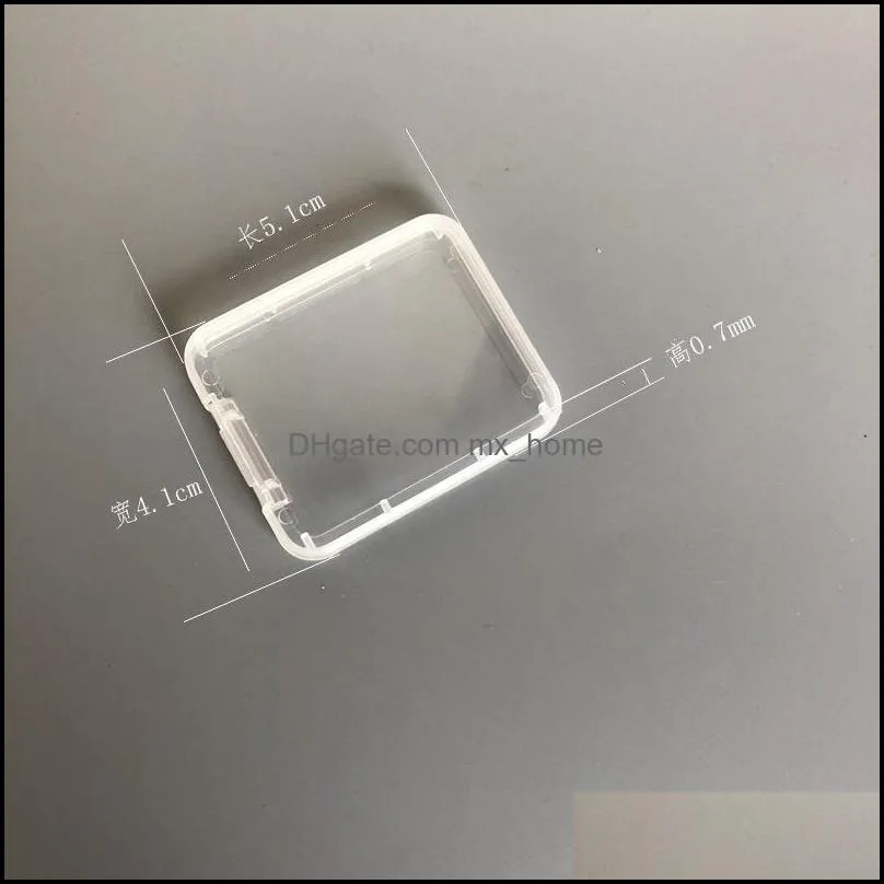 New Protection Case Card Container Memory Card Boxes CF Cards Tool Plastic Transparent Storage Box Mini CF Card Easy To Carry Box