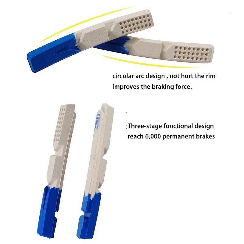 Cykelbromsar 2 Par icestop MTB Bromsbelägg 72mm Mountain Cykel Hög nivå Konkurrens ersättning V För Alloy Fälgar