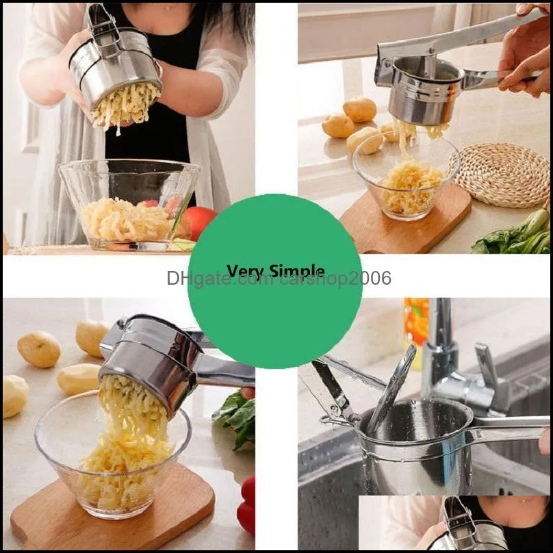 Hot sale three in one stainless steel potato press manual juicer creative kitchen gadgets spot wholesale