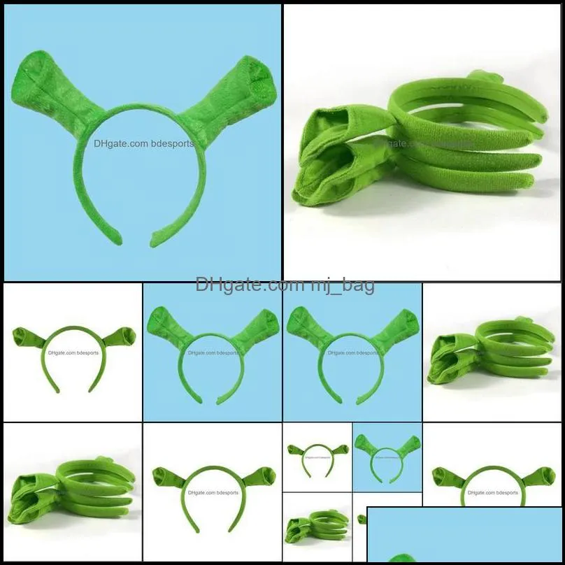 Other Festive Home & Garden Shrek Hairpin Ears Headband Head Circle Halloween Children Adt Show Hair Hoop Costume Item Masquerade Party