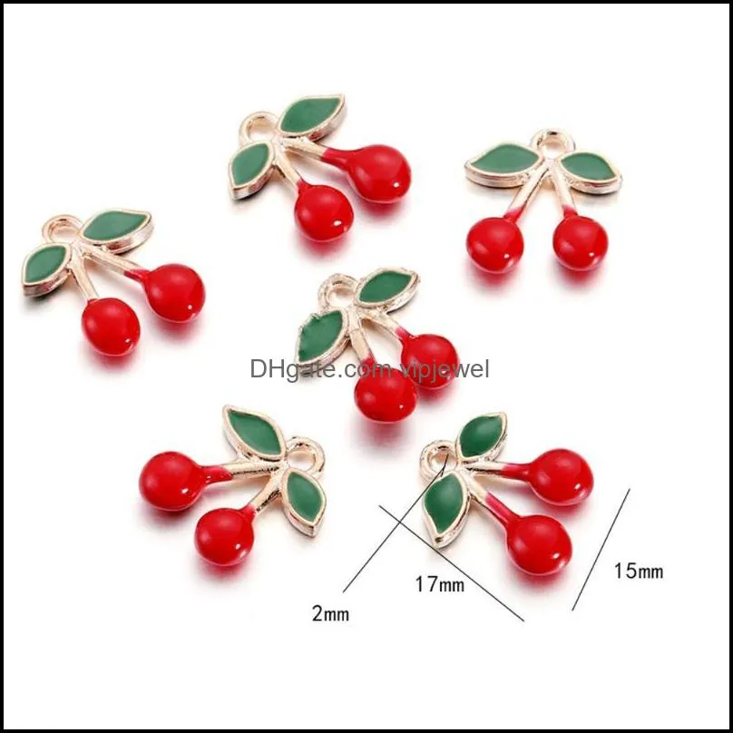 charms 10pcs multi-style fruit small shape pendants key chain crafts women bag for diy jewelry making findings accessories