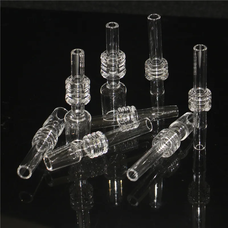 Rookaccessoires Quartz Tip voor Nectar 10mm 14 mm 18 mm gewricht Dab Straw Quartz Druptips Domeless Nails Glass Water Bong