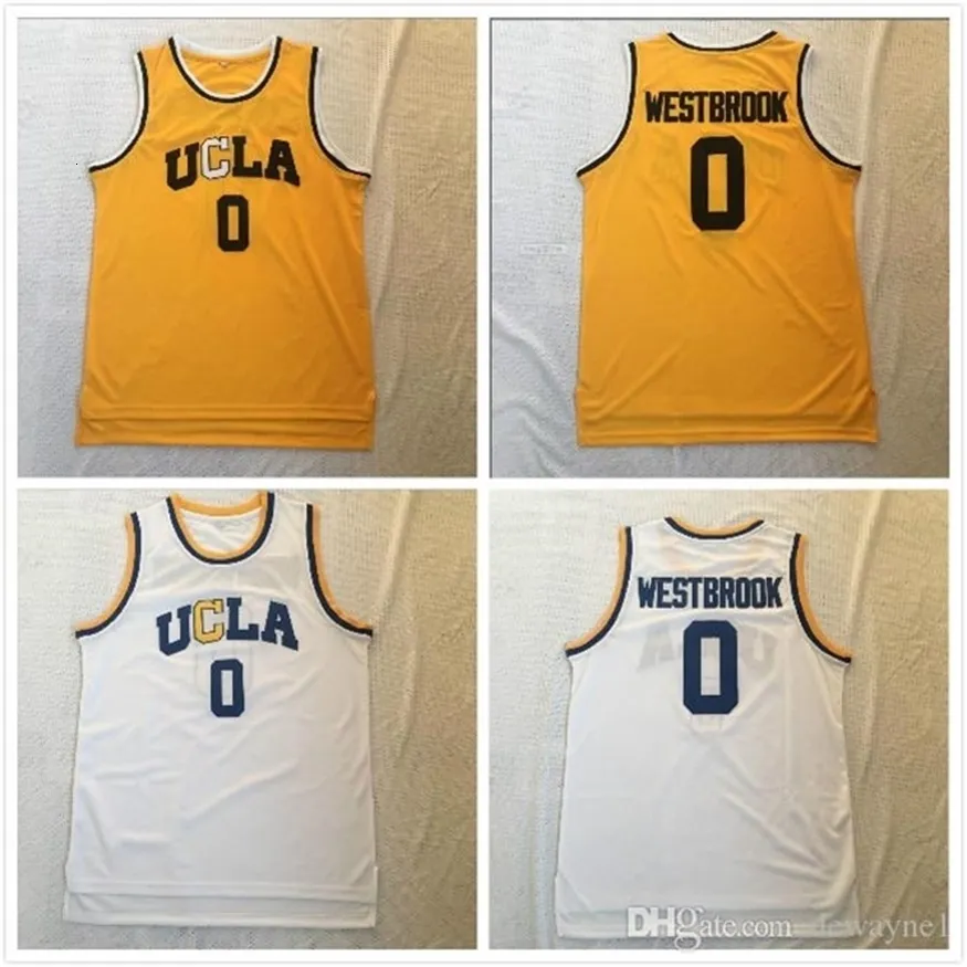 Nikivip wholesale UCLA Russell 0 Westbrook Reggie 31 Miller Jersey NCAA University Mens Cheap wholesale Basketball Jerseys Embroidery