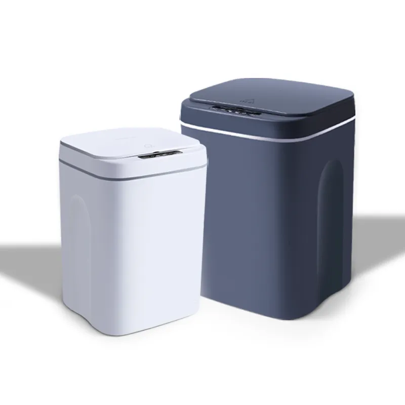 14L 다기능 스마트 센서 쓰레기통 세척 가전 제품 쓰레기통 지능형 폐기물 쓰레기통 방수 주방 욕실 휴지통 뚜껑 무료 배송