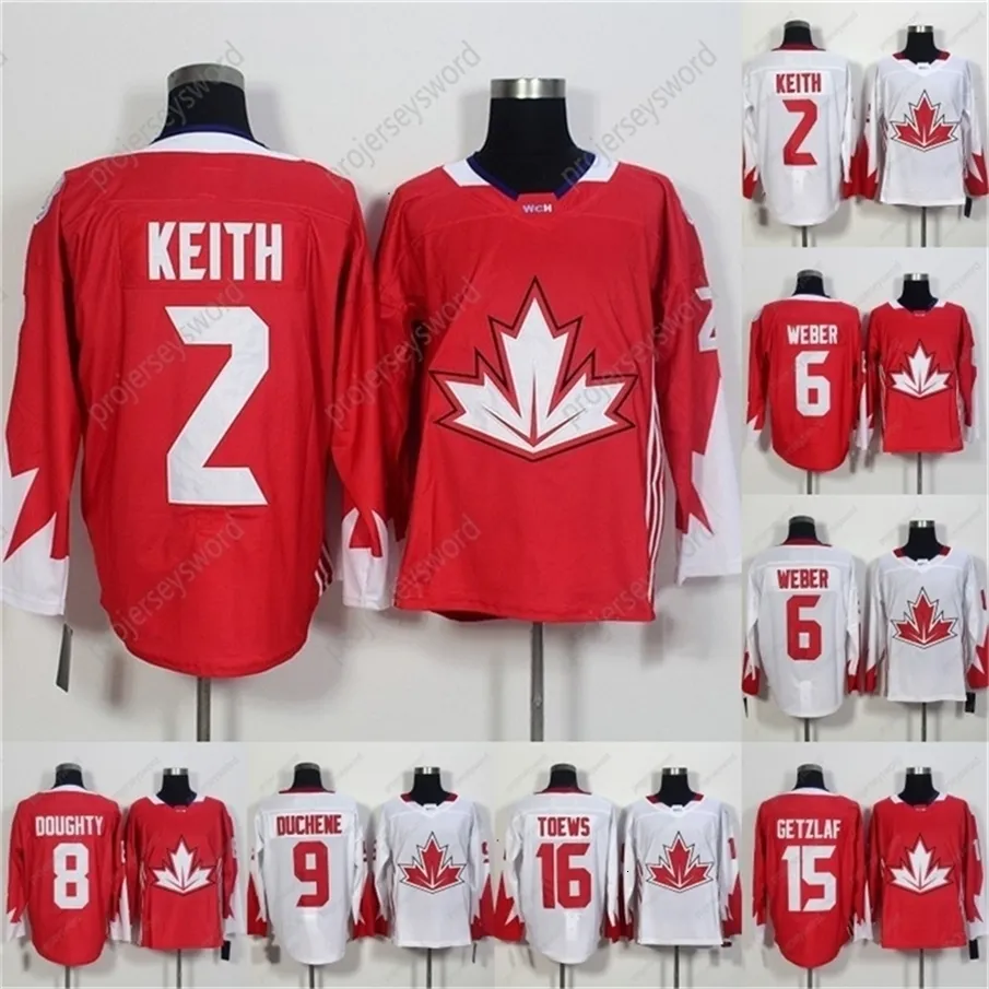 VipCeoMit 2016 World Cup of Hockey Jerseys 2 Duncn Keith 6 Shea Weber 8 Drew Doughty 9 Matt Duchene 14 Jamie Benn 15 Ryan Getzlaf Hockey Jersey S-3XL