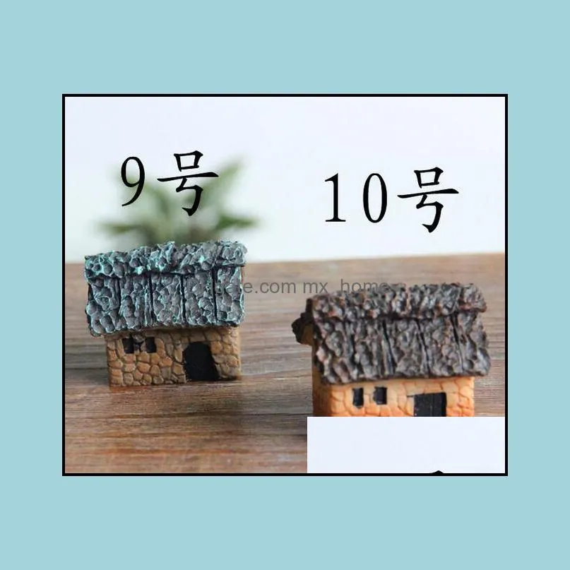 3cm cute resin crafts house fairy garden miniatures gnome Micro landscape decor bonsai for home decor