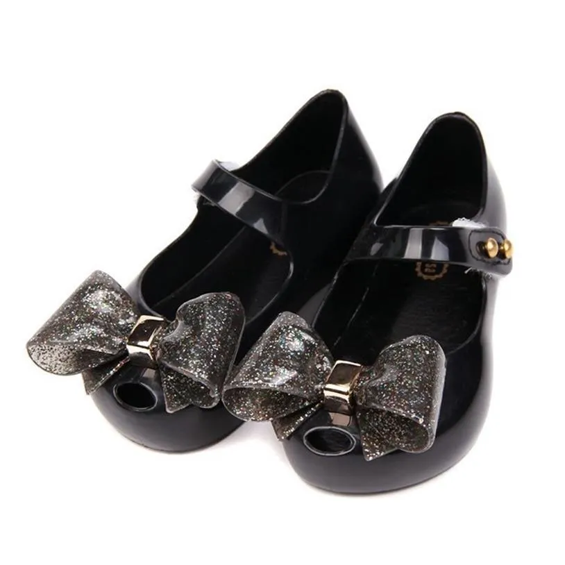 Mini Melissa Jelly Shoes para niñas Sandalias Nuevo PVC Bow Soft Comfort Sandalias para niños Sandalias para niñas pequeñas Sandalias para niños pequeños Y200103302a