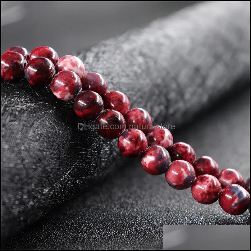 natural stone beads round loose beads pattern for jewelry making diy bracelet necklace 47 d3