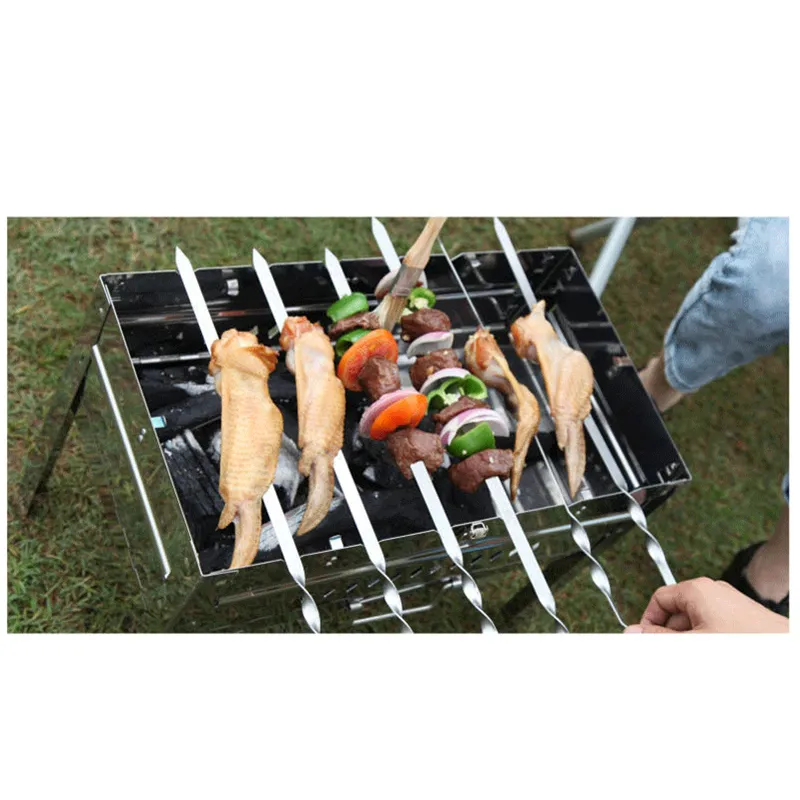Brochette rôtie premium en acier inoxydable pour brochettes barbecue pour  four
