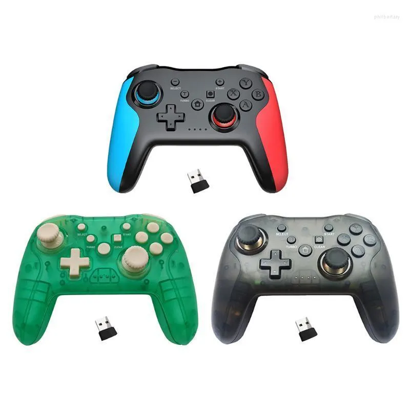 Contrôleurs de jeu Joysticks 1pcs 2.4G Dual Vibration Gaming Gamepad Pour Switch PS3 PC TV Box Controller Sans fil Bluetooth compatible Phil2