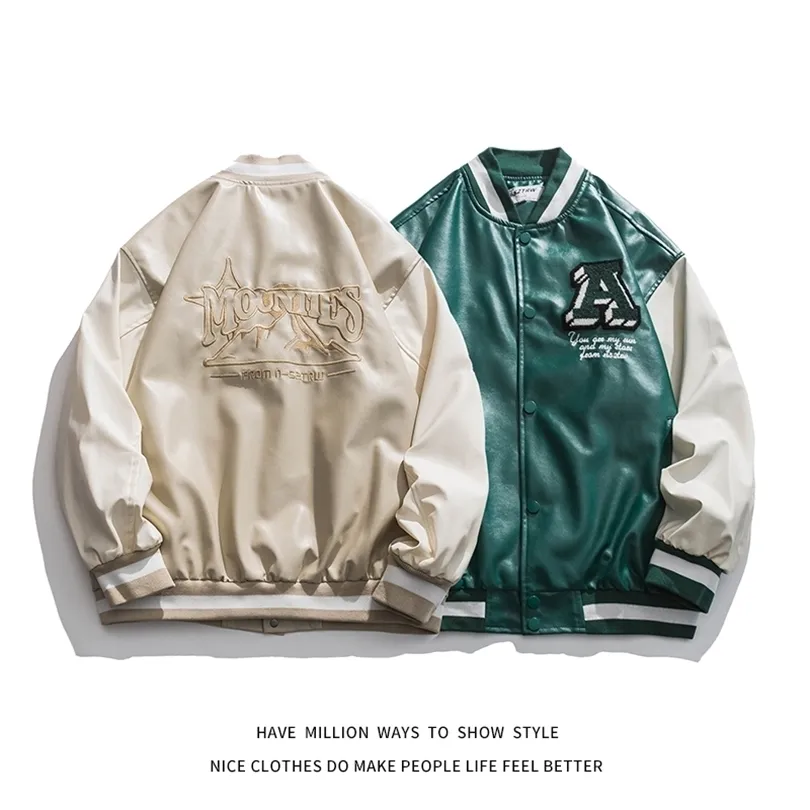 Arrivo Furry A Letterman Embroid Stadium Award Uomo Varsity Jacket Coppia Unisex Donna Baseball Bomber Cappotto Street Spring 220815