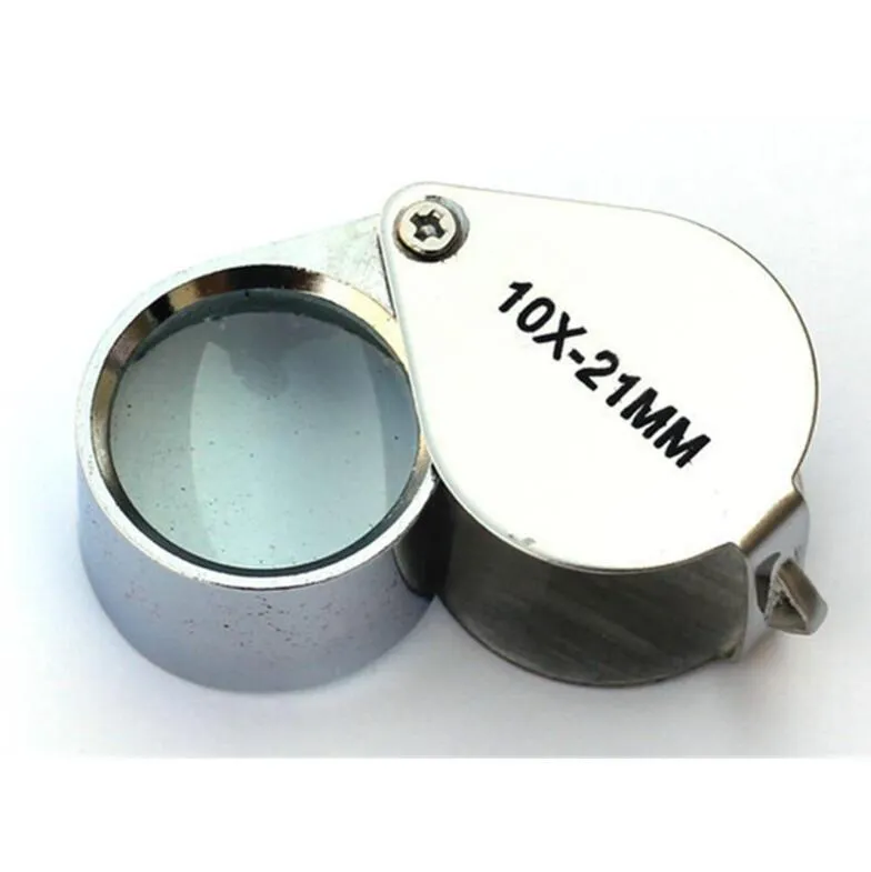 Jeweler's LOUPE 10x 10 Power 21mm MAGNIFYING Pocket Magnifier Real