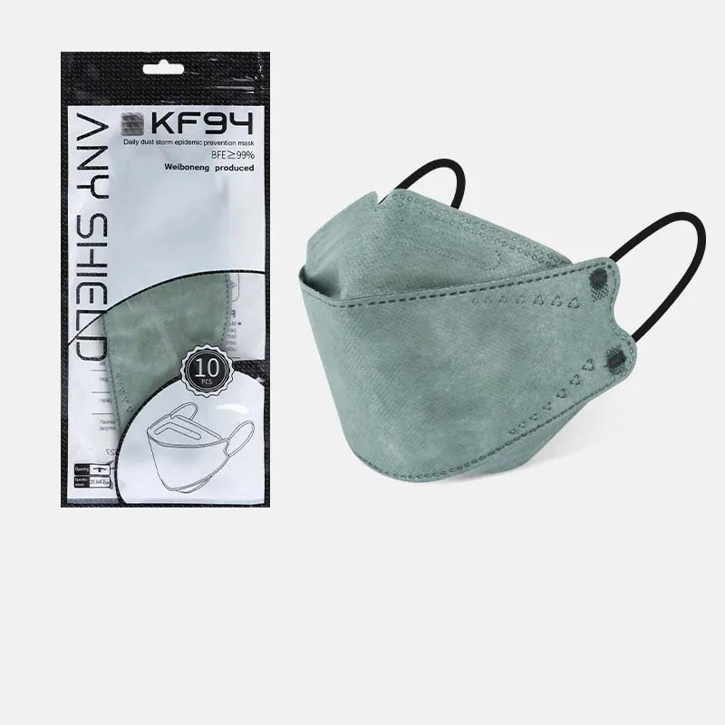 Morandi Masker KN95 Fish Type 4 Lagen Stofdicht en Anti-Smog Independent Packaging Factory Face Masks