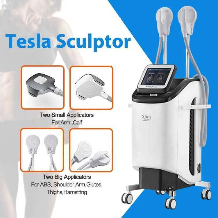 2022 Electromagnetic Training Slimming Machine CE approved 4 handles sculpt Electric ems muscle Stimulator Body shaping