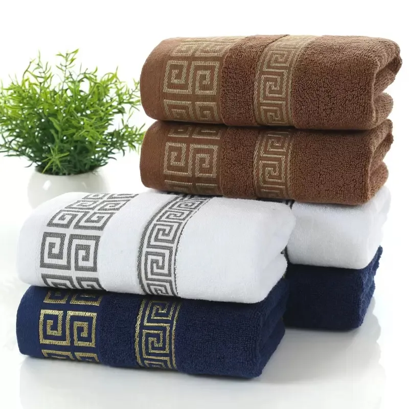 Towel Pure cotton lint-free 32 strands 100g jacquard luxury design soft bath household absorbent men and women bath towels Inventory Wholesale