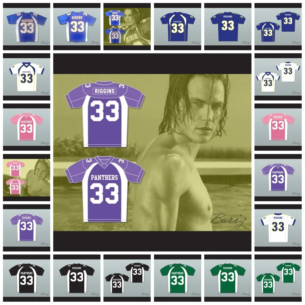 Tim Riggins 33 Dillon High School Football Jersey Movie Jersey 100% Stitched Embroidery Logos Mens Womens Youth Friday Night Lights Footballs Wears