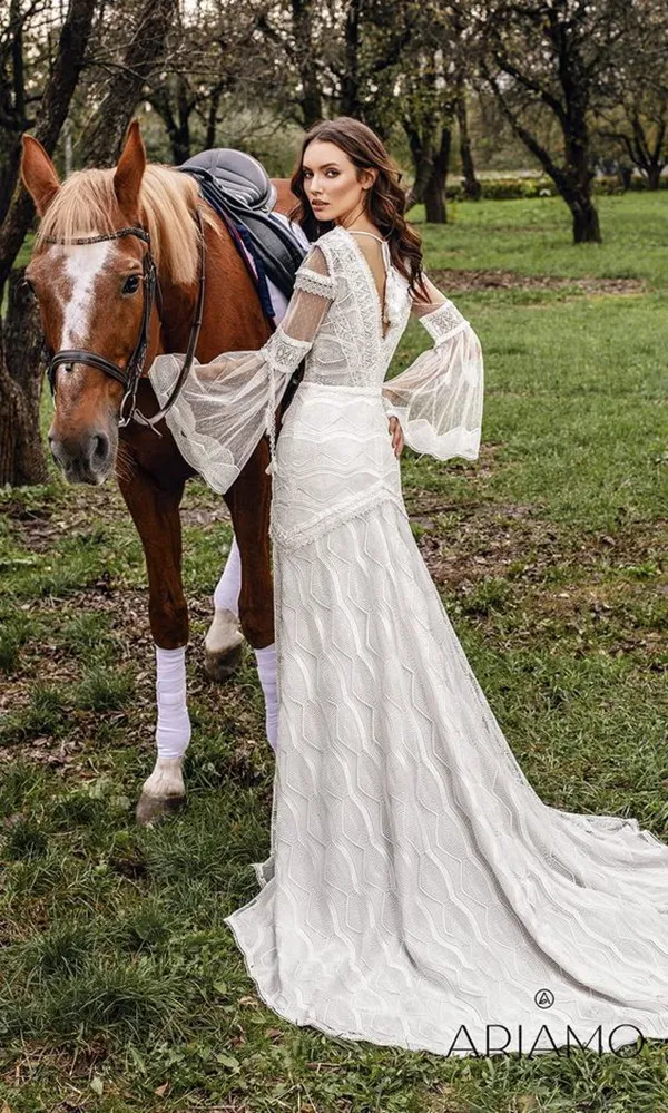 Crochet Lace Cotton Beach Wedding Dress Long Sleeve V-neck Backless Bridal Gown from Dhgate A-Line Wedding Dresses - price 174.73 Crochet Lace Cotton Beach Wedding Dress Long Sleeve V-neck Backless Bridal Gown from Dhgate A-Line Wedding Dresses - price 174.73