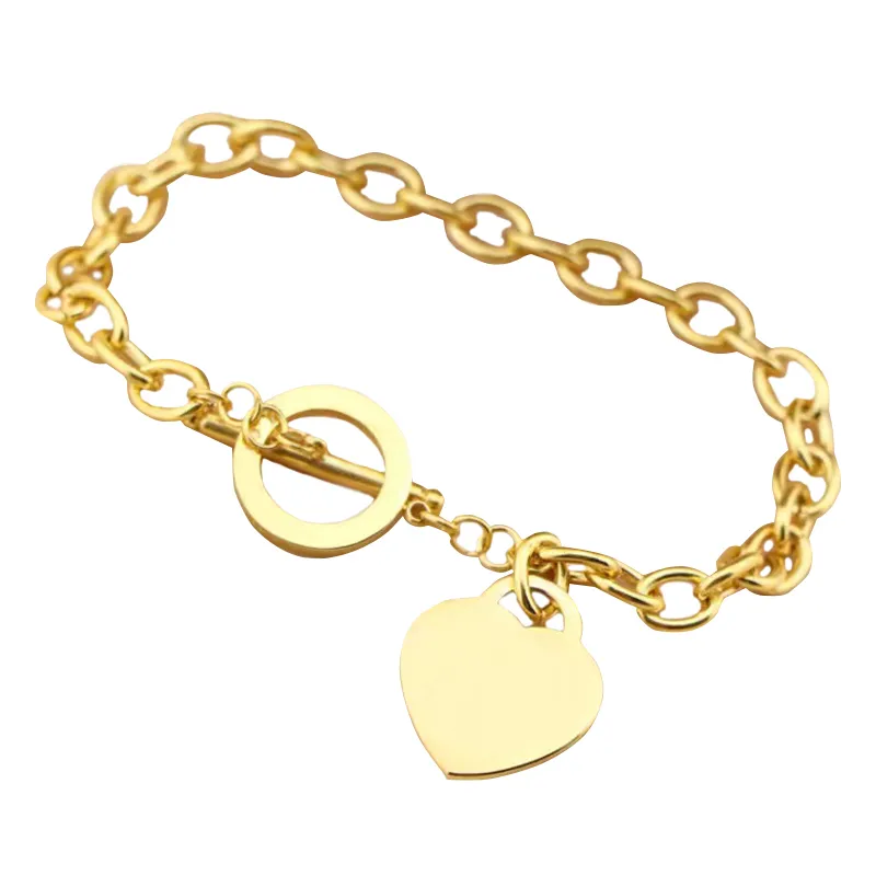 Nieuwe designer armband ketting set zilveren hart hoogwaardige originele mode eenvoudige prachtige klassieke luxe armband dames sieraden cadeaubriem doos