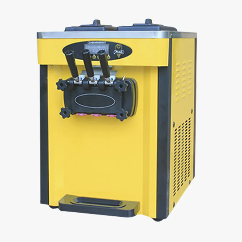 Three Flavors Soft Ice Cream Maker Machine Commercial Automatic Rapid
