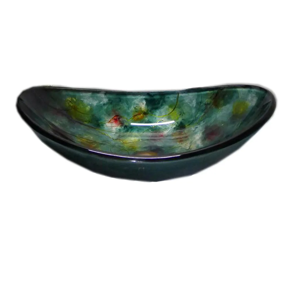 Lavabo - QQMORA - NXA33154 - Verre trempé - Robinet en laiton - Drain à