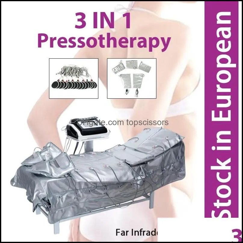 3 In 1 Far Infrared Presotherapy Hine Lymph Drainage Ems Slimming Mas Suit Fast Drop Delivery 2021 Fl Body Masr Health Beauty V7Qpv