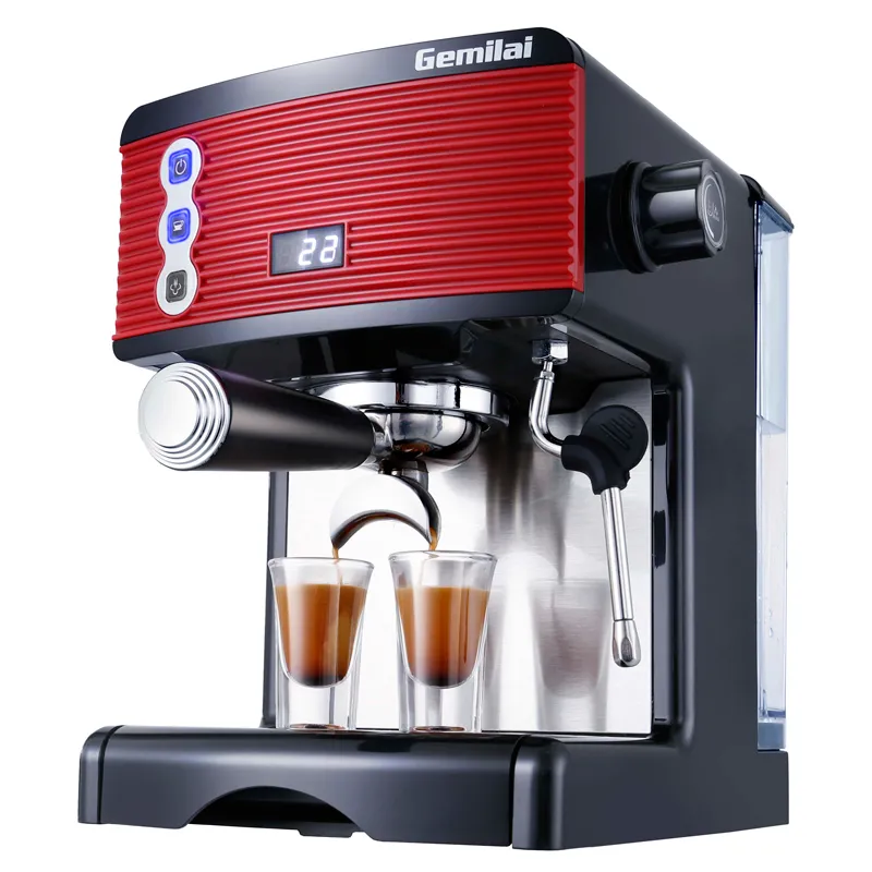 Caffettiere commerciali CRM3601 Macchina per caffè espresso italiana ad alta efficienza Serbatoio acqua da 1,7 litri Semi-automatica Americana