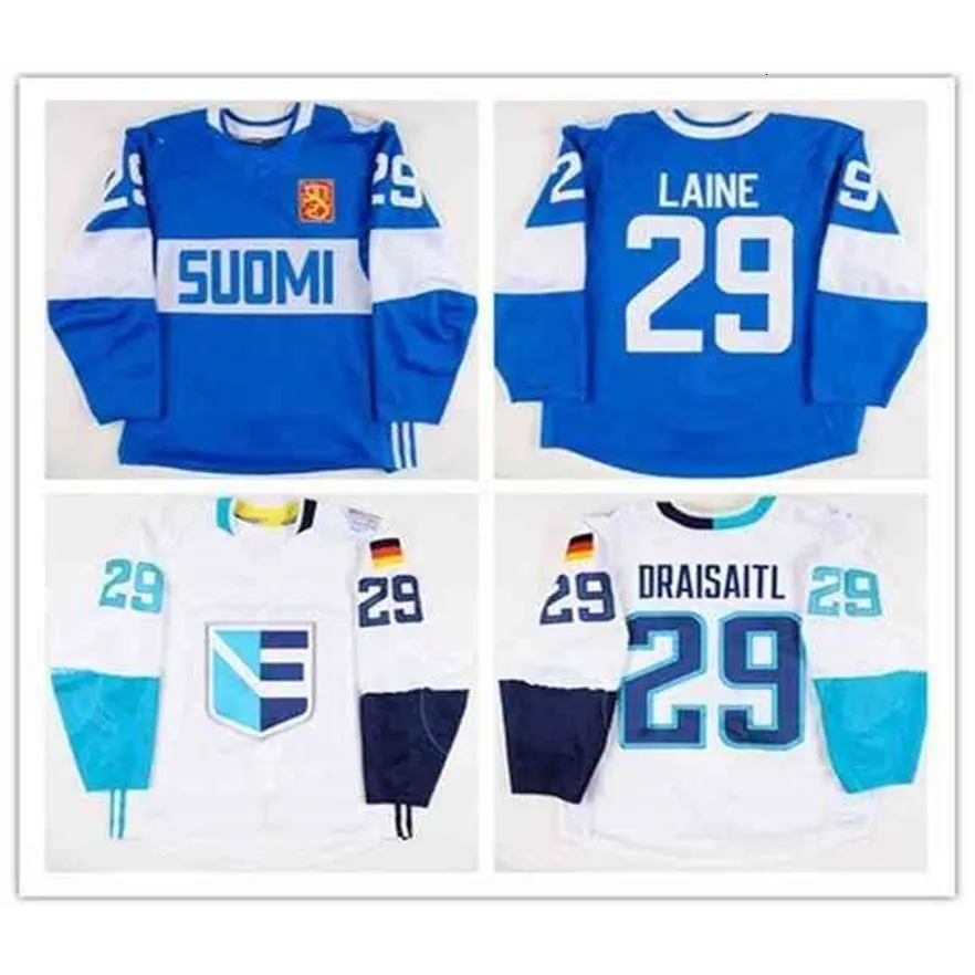 MTHR 2020カスタムパタンLaineチームフィンランドホッケージャージー刺繍ステッチカスタマイズ任意の数字と名前Jerseys