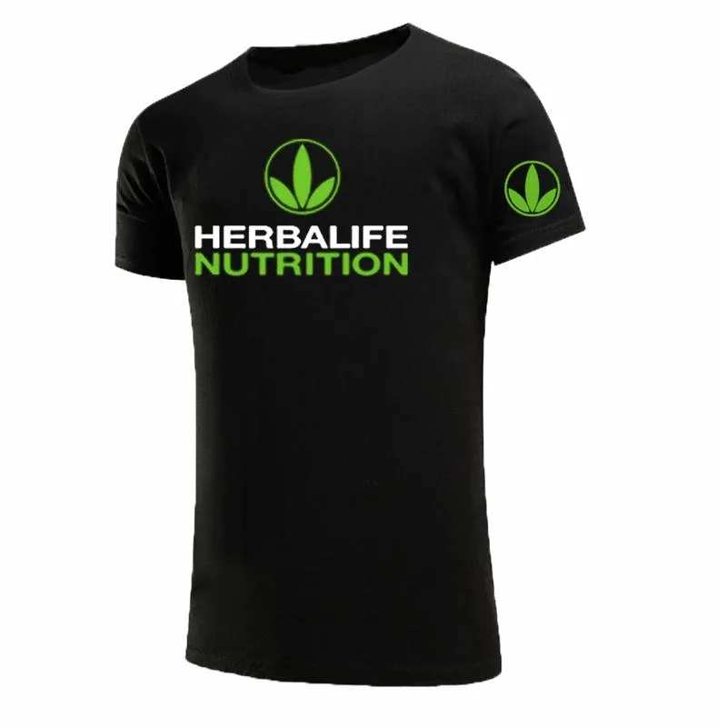 Camisetas de hombre Herbalife Nutrition camiseta moda hombre verano manga corta algodón verde Logo gráfico hombre camisetas