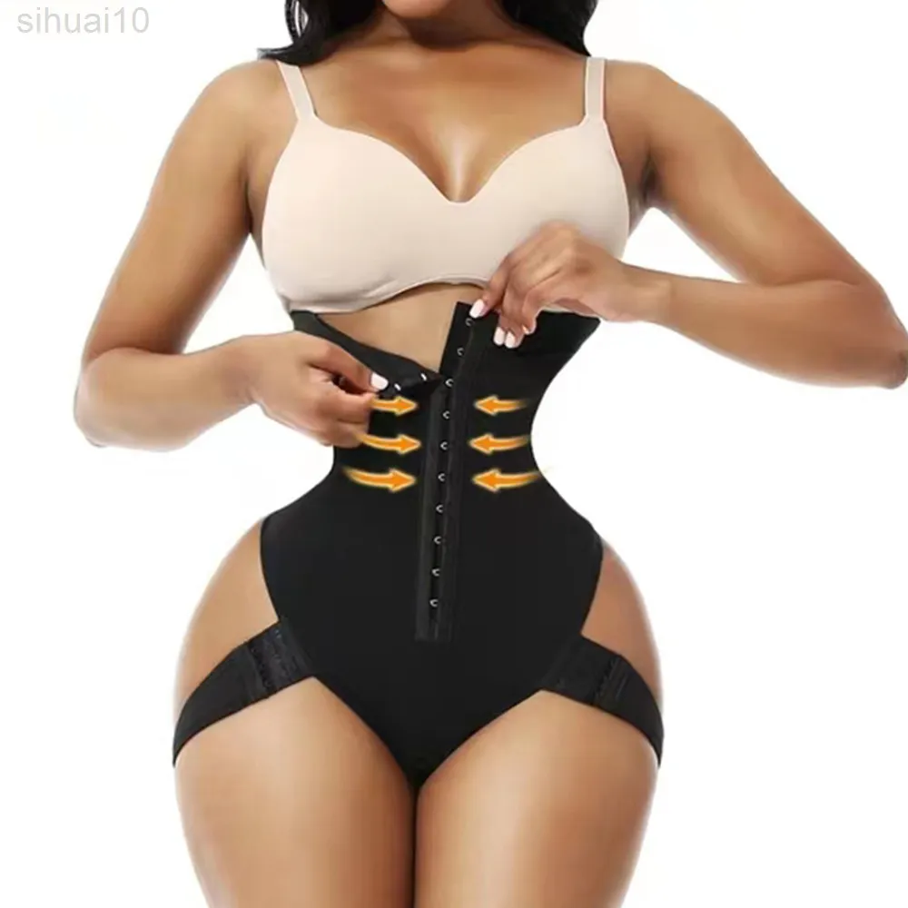 Mlmtey yüksek bel göbek popo kaldırıcı kontrol brifs kısa ganimet asansör dikişsiz shapewear zayıflama iç çamaşırı gövde şekillendirici l220802