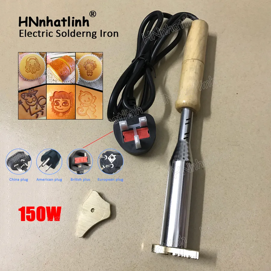 150w/300w Marke Maschine Lebensmittelverarbeitung Ausrüstung Elektrische Eisen Kuchen Branding Bambus Leder Stempel Kupfer Form Holz Brennen logo Eisen Messing Stempel