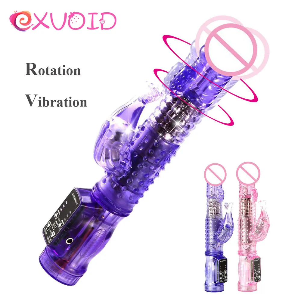 EXVOID – tiges de perles rotatives, double baguette vibrante, vibrateur sirène pour femmes, gode vibrateur, jouets sexy, produits pour adultes