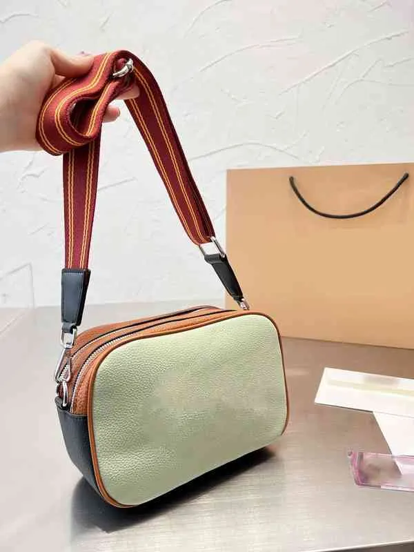 Borsa a tracolla per fotocamera a colori semplice a tracolla di lusso Borsa per fotocamera di moda Portafoglio per monete per borse da donna con tracolla di marca 221221