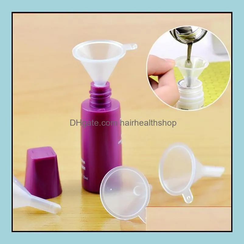 plastic mini small funnels for perfume liquid  oil filling empty bottle packing tool beauty tools