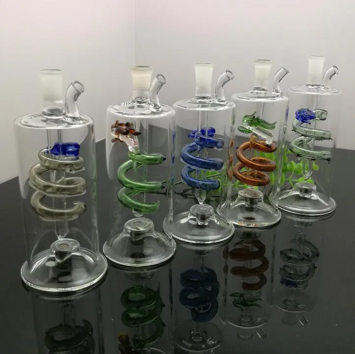 Venta al por mayor Accesorios para cachimbas para fumar Bongs de vidrio Quemador de aceite Tubos de agua enviados aleatoriamente SY-3022