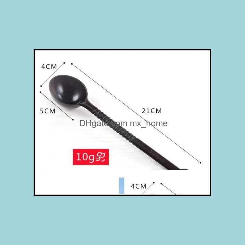 DHL 10g Household Standard Measuring Coffee Beans Spoon Plastic Estimating Amount Of Beans Spoon Portable (Coffee) nt
