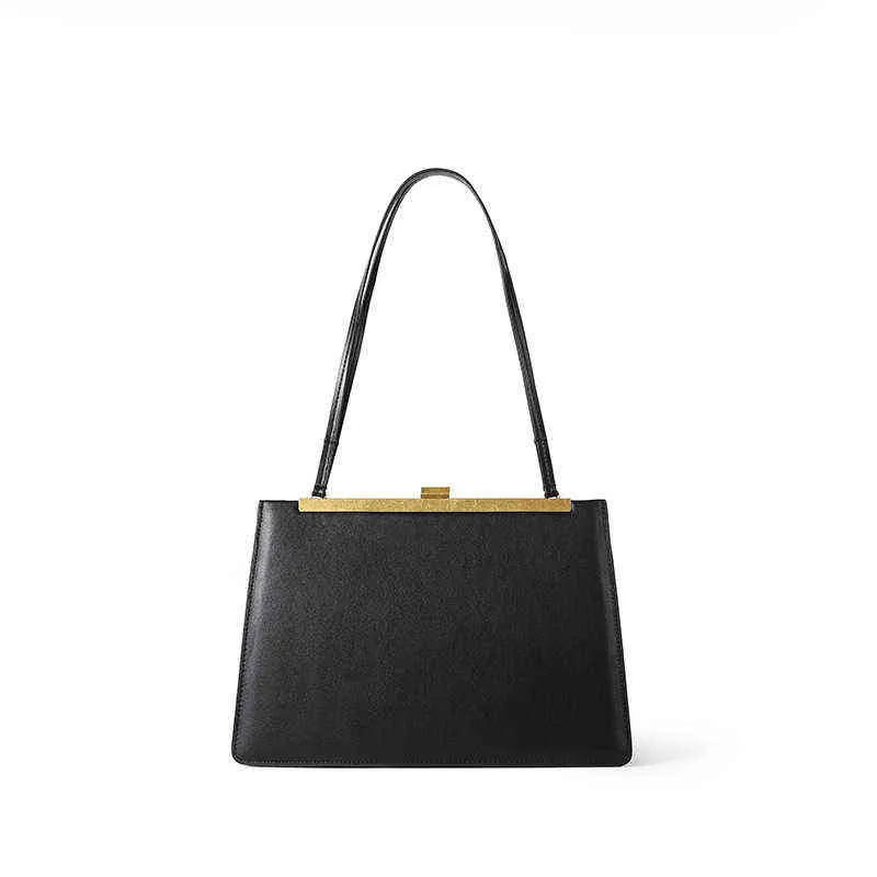 Minorit Clip Bag y Designer extrem schlichter Stil Verschluss Damen Lederhandtaschen Bill of Lading Umhängetasche 220617