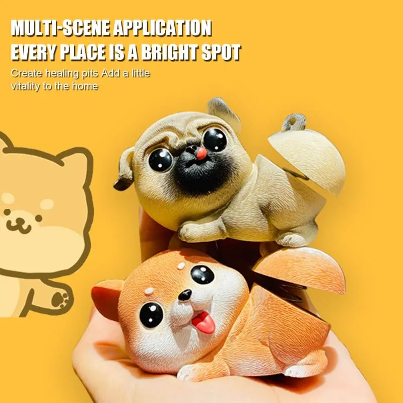 인테리어 장식 자동차 대시 보드 장신구 Bobblehead Noadding Dog 3d 그림 인형 아이를위한 Bupuppy Gift Shaing Bupuppy Gift