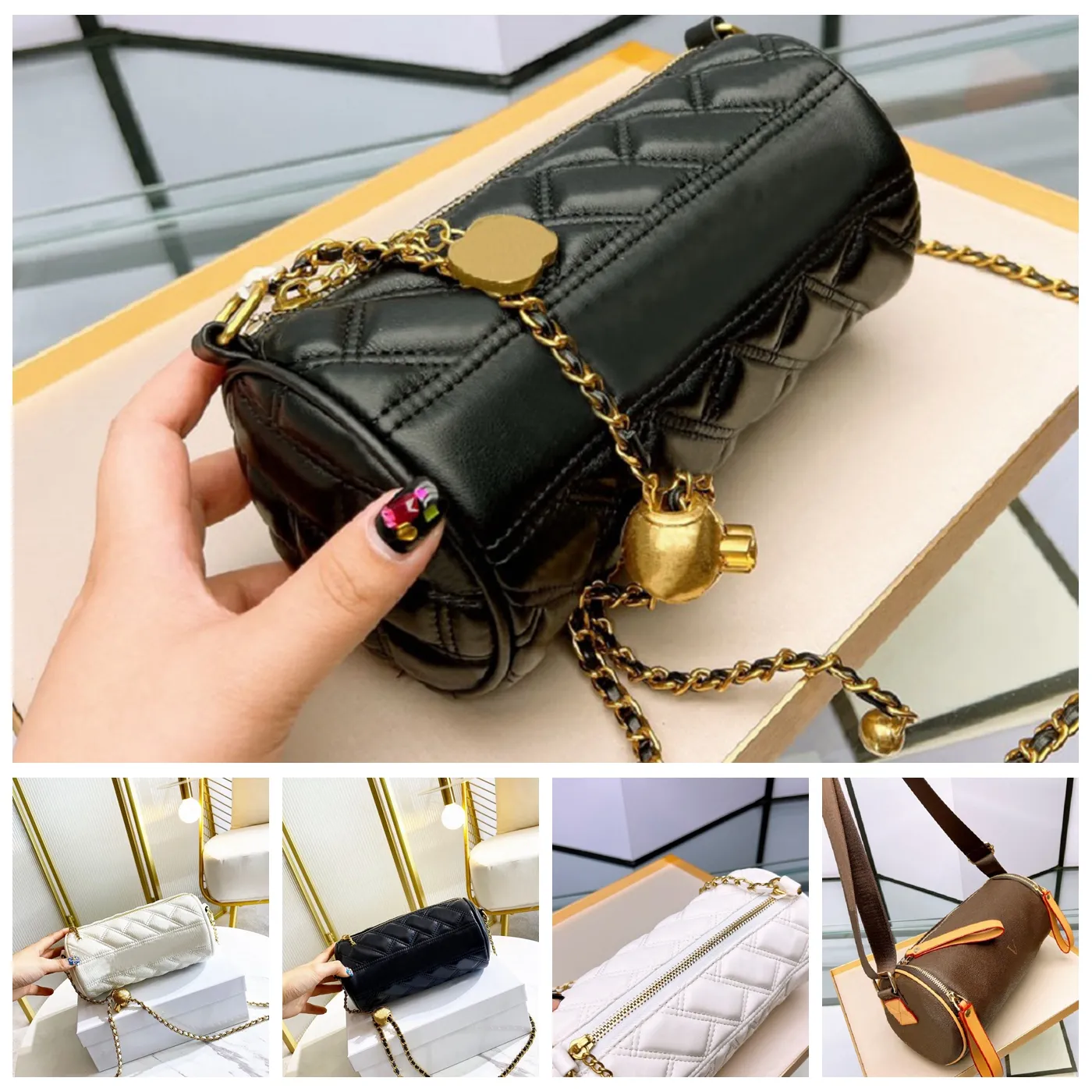 American Darling Bolso Cruzado Vintage Bolso Grande De Cuero Con