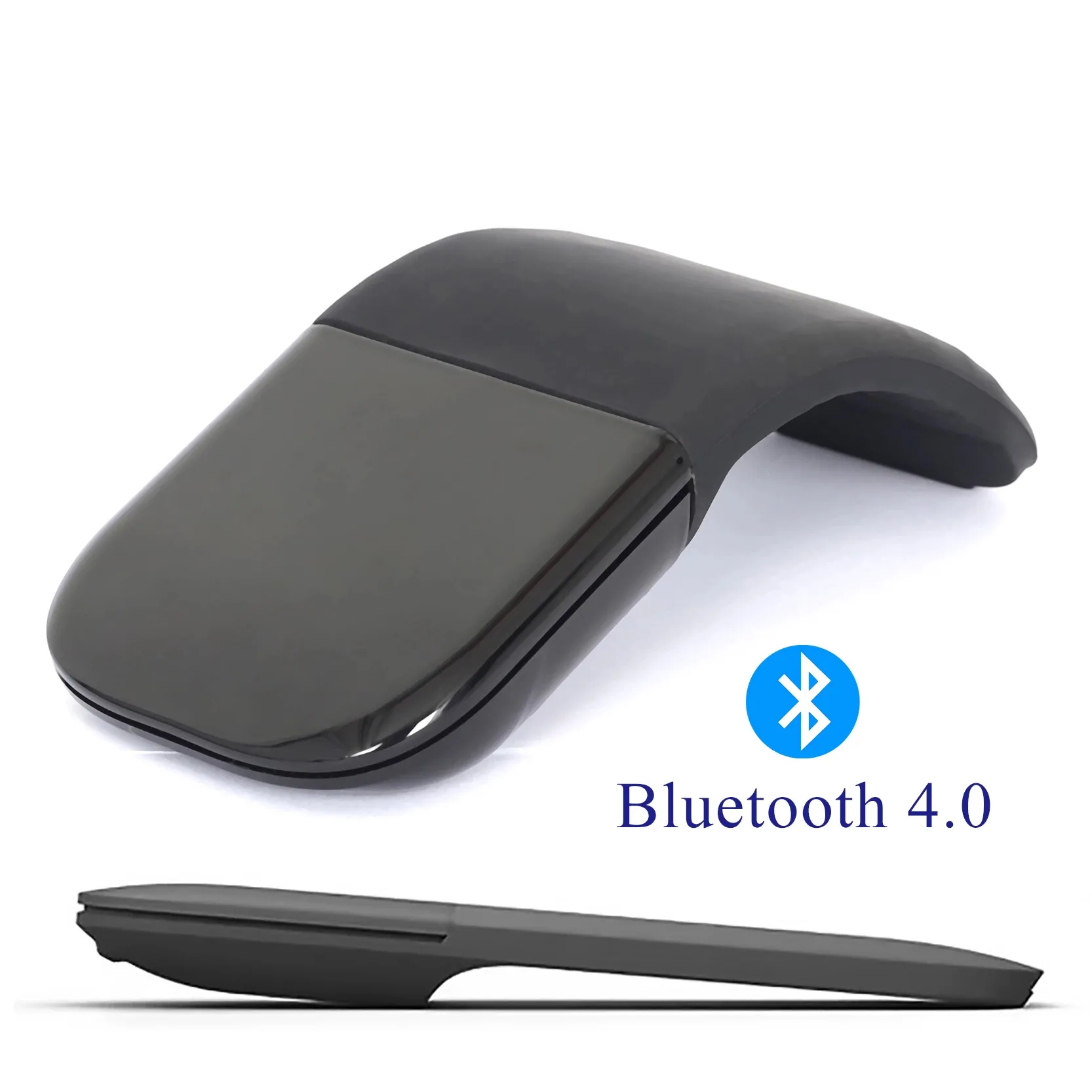 Bluetooth Arc Touch Mouse Portable Sans Fil Pliable Silencieux Souris Mince Mini Ordinateur Souris Optique pour Ordinateur Portable Tablette Mac iPad