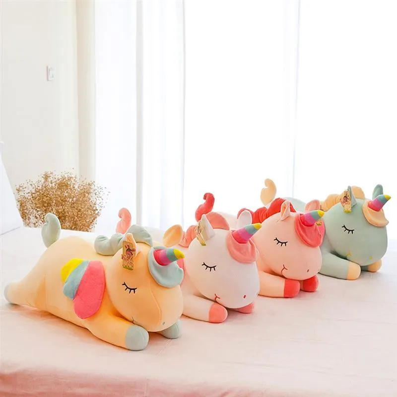 30CM Soft Unicorn Plush Toy Baby Sleeping Pillow Doll Animal Stuffed Plush Toy Birthday Gifts for Girls Children