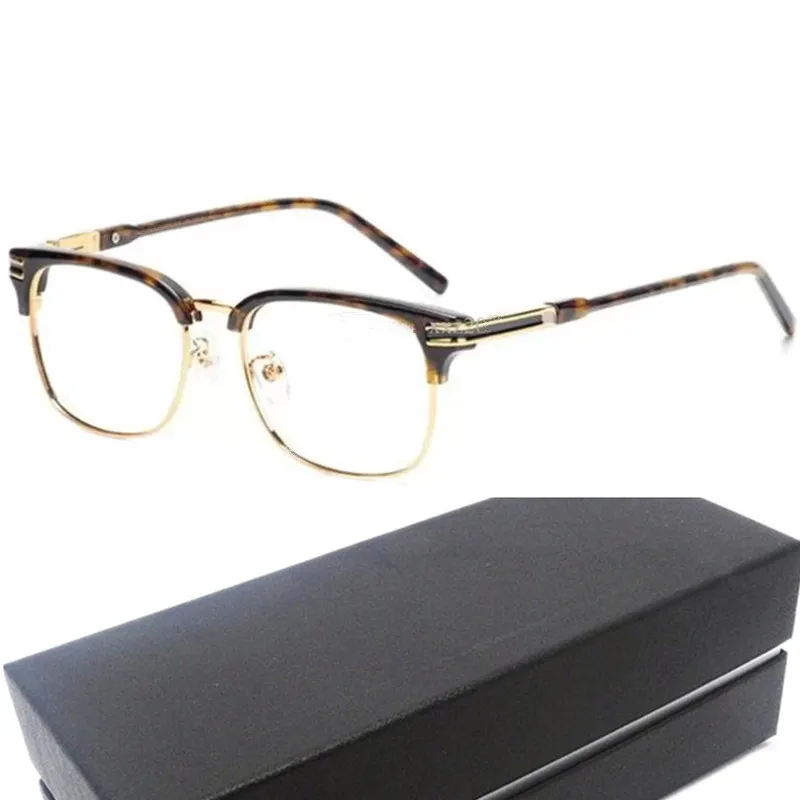 Luxur-Desig Star 69 Men Business Eyeblow Glasses Eyewear Frame Demo Lenses for PR Imported Plan-Metal Glasse53-18-145