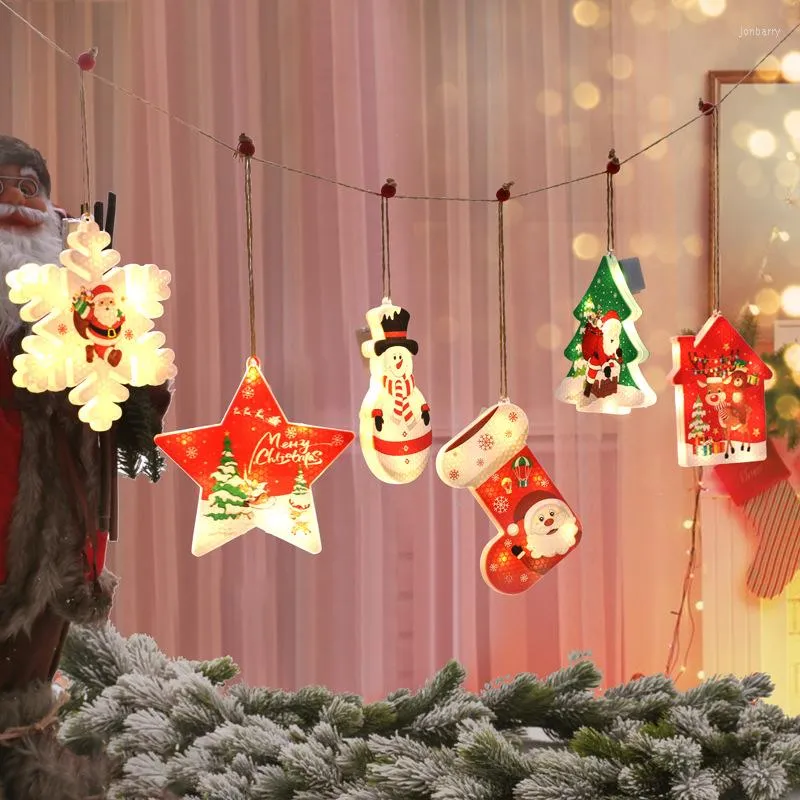 Stringhe LED Christmas Light Pendant Ornament Decorazioni per luci sospese sull'albero di casaLED