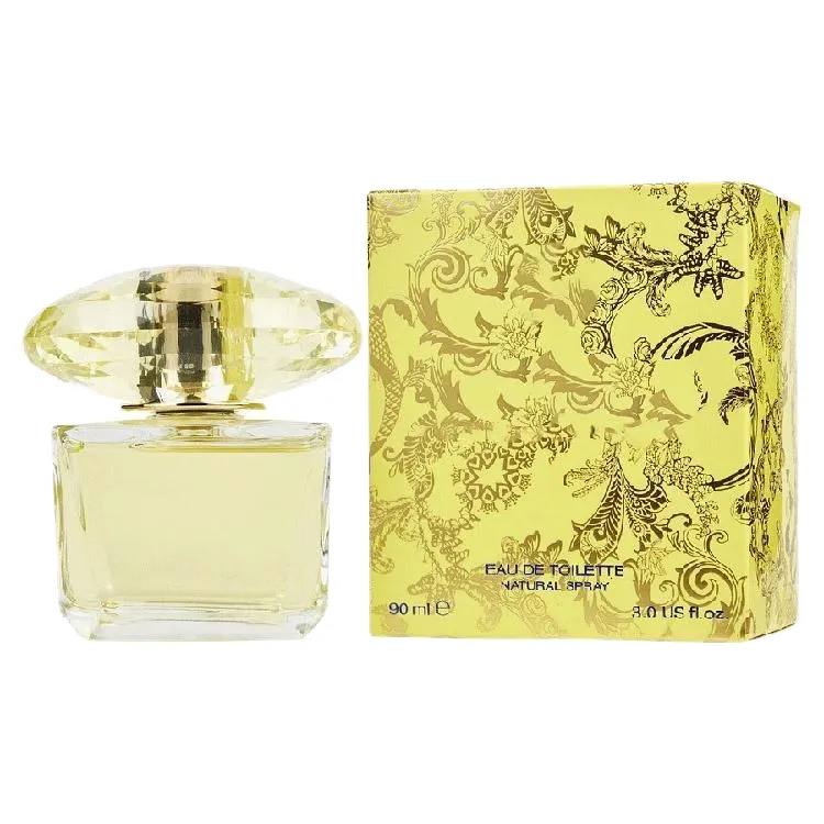 Perfume Woman for Women Spray 90 ml Natural éblouissant et magnifique bouteille jaune notes de floral bonne odeur EDT saveur durable