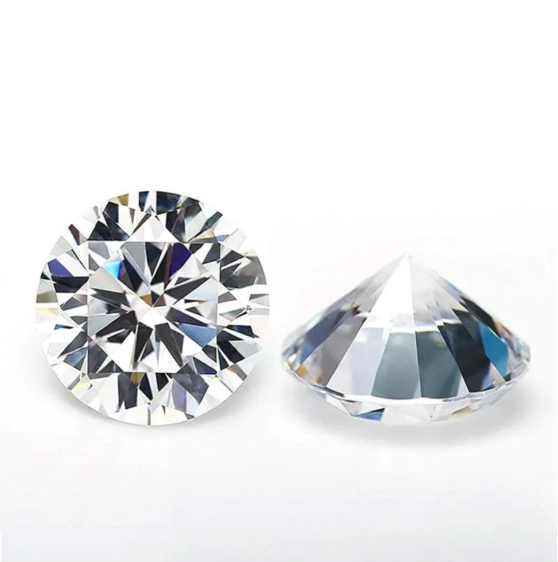 Diamanti sciolti 100% Moissanite da 3,0 ct Carat 9mm freccia a cuore D Colore rotondo taglio brillante VVS1 Materiale per gioielli anelli fai -da -te Lab Diamondloose